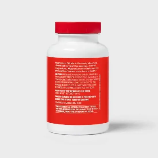 Magnesium Citrate Dietary Supplements - 250mg Softgels - 60ct - up&up&trade; image {3}