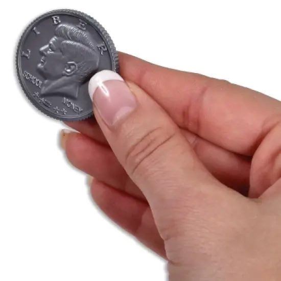 Learning Advantage Play Half-Dollar Plastic Coins, Set of 50 image {3}