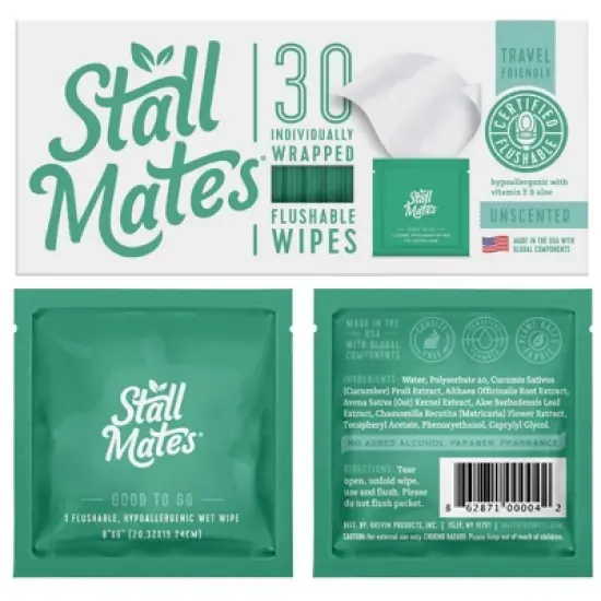 Stall Mates: 30 Wipe Travel Pack (on-the-go singles packets) image {8}