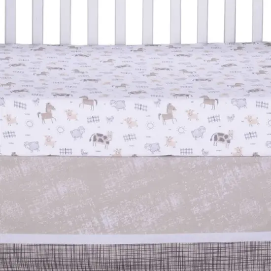 Sammy & Lou Crib Bedding Sets - Cottage Farm - 4pc image {7}