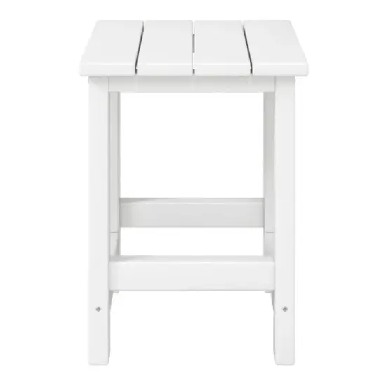 WestinTrends Malibu Kids Outdoor Patio Furniture HDPE Adirondack Square Side Table image {26}
