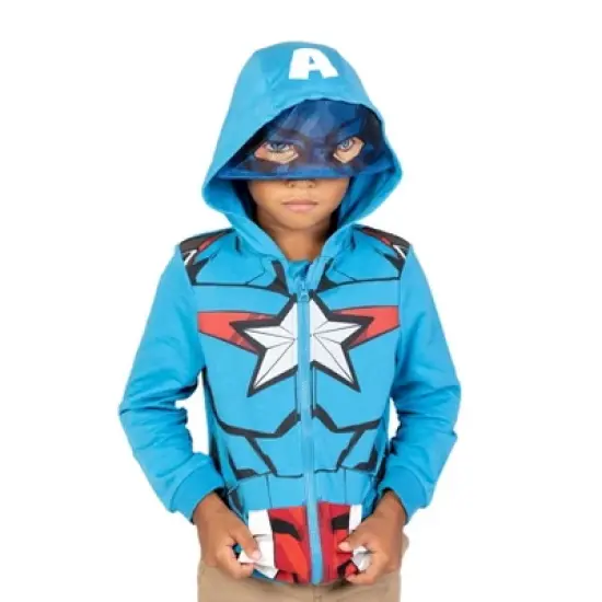Marvel Spider-Man,Avengers Fleece Zip Up Hoodie Little Kid to Big Kid image {1}