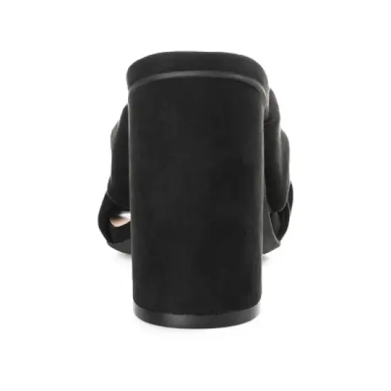 Journee Collection Womens Tabithea Tru Comfort Foam Open Square Toe Block Heel Sandals image {2}