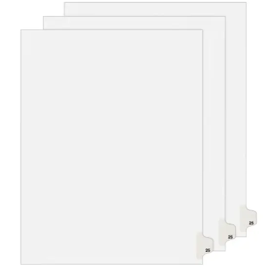 Avery Legal Exhibit Dividers, 25, 25 Per Set, 3 Sets (01745) image {6}