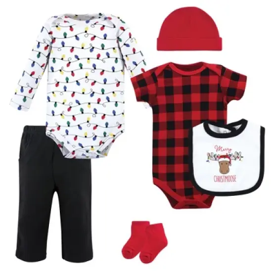 Hudson Baby Unisex Baby Cotton Layette Set, Christmoose image {6}