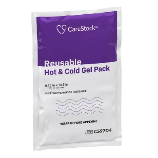 CareStock Reusable Hot & Cold Gel Pack, Microwave or Freeze, 1 Count, 24 Packs, 24 Total image {5}