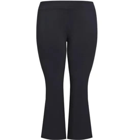 Women's Plus Size Pima Bootleg Legging Navy - average | AVENUE LEISURE image {2}
