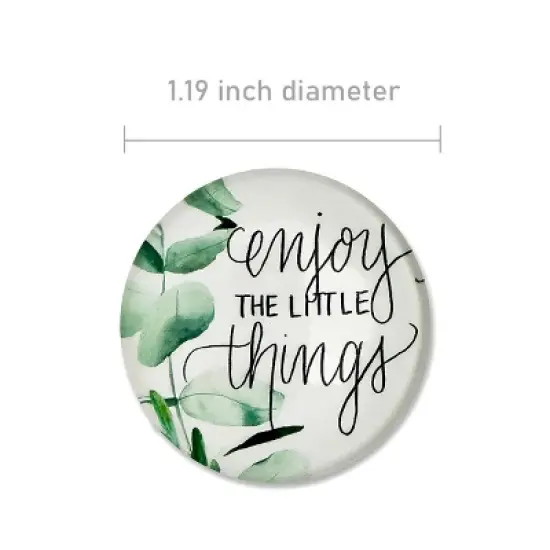 Wrapables Crystal Glass Magnets, Refrigerator Magnets for Office Whiteboards, Cabinets, Lockers (Set of 12), Motivational image {1}