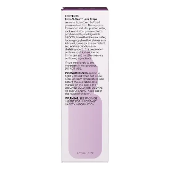 Blink N Clean Daily Use Lens Drops - 0.5oz image {7}