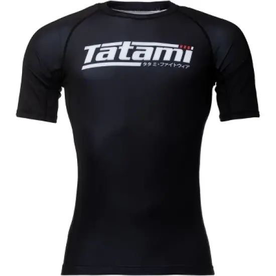 Tatami Fightwear Recharge Short Sleeve Rashguard - Black image {5}