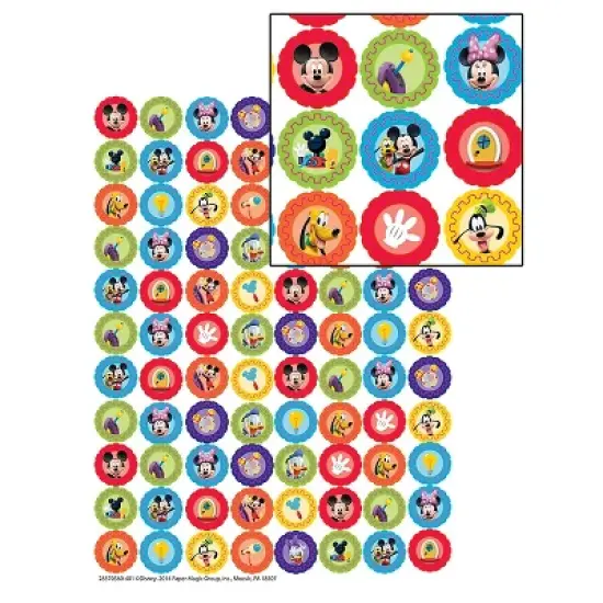 Eureka Mini Sticker Mickey Mouse Clubhouse Gears 704/pack EU-621002 image {1}