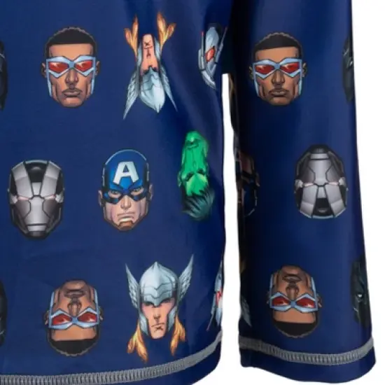Marvel Avengers Spider-Man Captain America Hulk Thor Black Widow Black Panther Rash Guard Swim Shirt Toddler to Big Kid image {5}