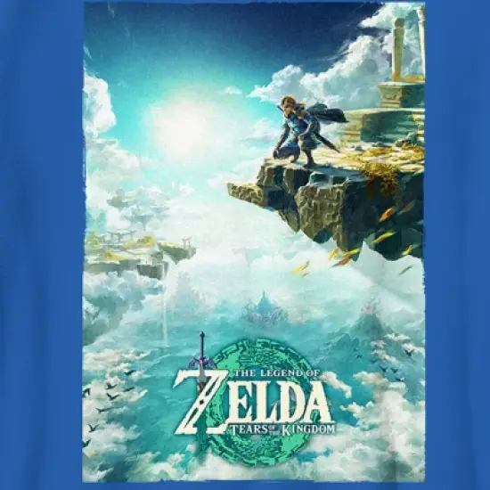 Boy's Nintendo The Legend of Zelda: Tears of the Kingdom Game Poster T-Shirt image {1}