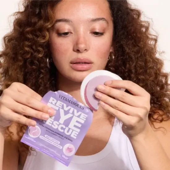 Vitamasques XL Hydrogel Eye Pads with Petals - Molecular Hyaluronic Complex - Aloe - 0.24oz/2ct image {4}