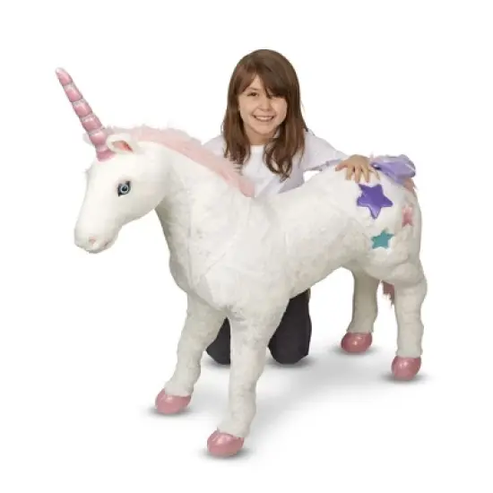 Melissa & Doug Giant Unicorn Stuffed Animal image {3}