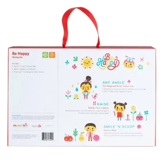 Munchkin Be Happy Toddler Dining Set - Pink - 4ct image {7}