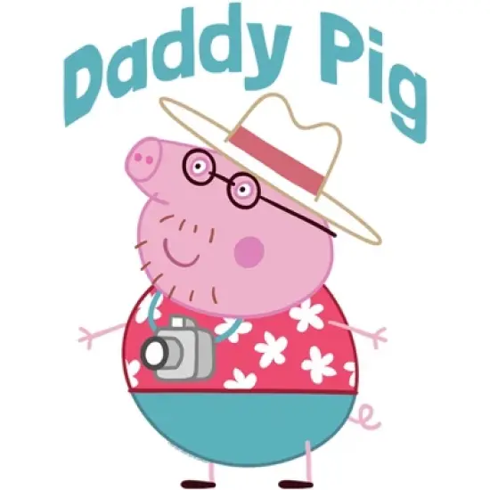 Men's Peppa Pig Daddy Pig Tourist T-Shirt image {1}
