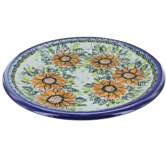 Blue Rose Polish Pottery Vena Dinner Plate image {22}