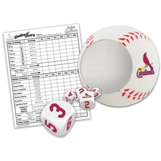 MasterPieces Game Day - MLB St. Louis Cardinals - Shake N' Score Dice Game image {2}