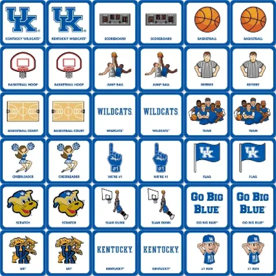 MasterPieces Officially Licensed NCAA Kentucky Wildcats Matching Game for Kids and Families image {2}