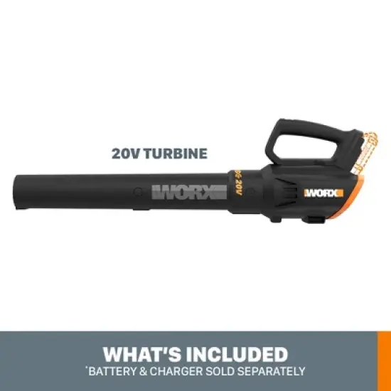 Worx WG547.9 20V Power Share TURBINE Cordless Two-Speed Leaf Blower - TOOL ONLY image {5}