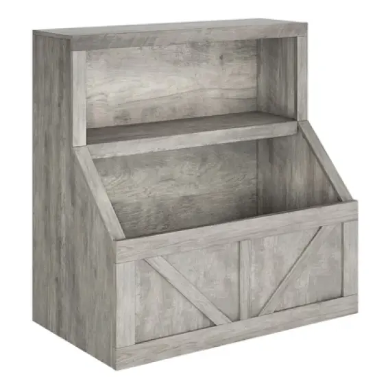 Kids Bookshelf & Toy Storage Organizer, Wooden Toddler Bookcase with Large Toy Storage Cabinet for Playroom, Bedroom, Nursery, Classroom, Daycare image {8}