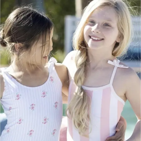 Hope & Henry Girls' Cross Back Swimsuit, Toddler image {3}