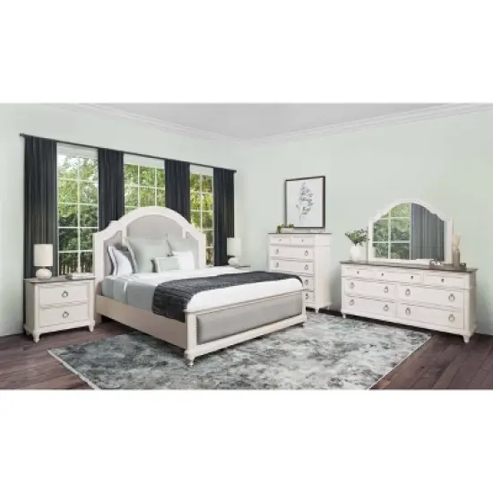 6pc Cristina Bedroom Set White - Abbyson Living image {5}