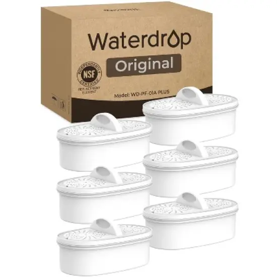 Waterdrop WD-PF-01A Plus Replacement Filters for All Waterdrop Pitcher Filtration System (Pack of 6) image {9}