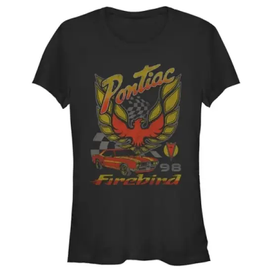 Junior's General Motors Retro Pontiac Firebird Logo T-Shirt image {3}