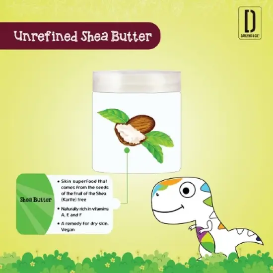 Darlyng & Co. Pure Gold Unrefined Shea Butter Baby Lotion - Unscented - 8oz image {1}