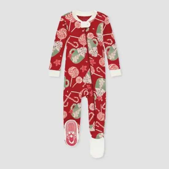 Burt's Bees Baby&reg; Baby Organic Cotton Tight Fit Holiday Footed Pajama image {6}