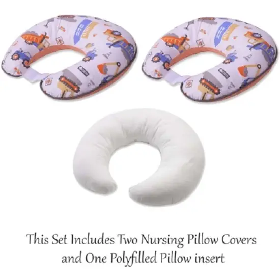 Bacati - 3 pc Construction Hugster Feeding & Infant Support Nursing Pillow  image {3}