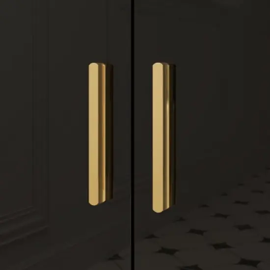 Famapy Freestanding Vanity Cabinet for Bathroom, High-Gloss Design, Storage image {12}