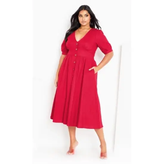 Women's Plus Size DRESS SUNSET STROLL | CITY CHIC image {3}