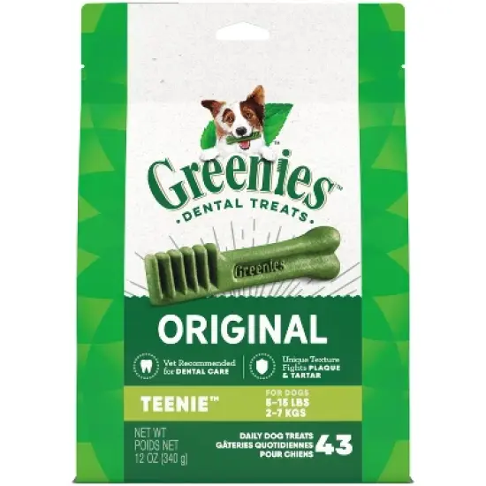Greenies Teenie Chewy Dental Dog Treats Original Chicken - 12oz/43ct image {12}