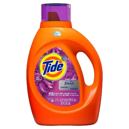 Tide Plus Febreze High Efficiency Liquid Laundry Detergent - Spring & Renewal image {1}