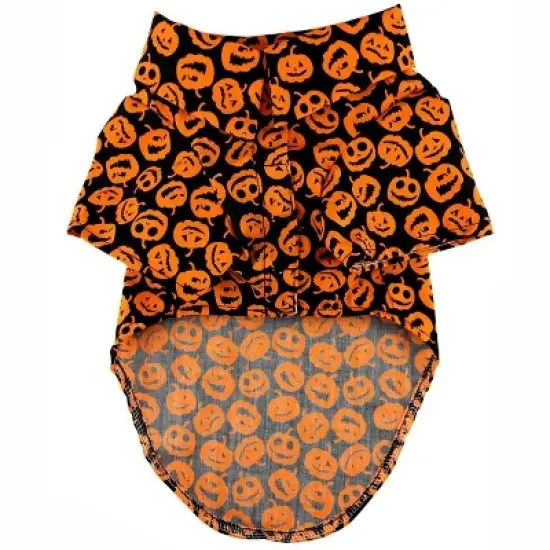 Doggie Design Halloween Jack-O-Lantern Camp Shirts image {2}