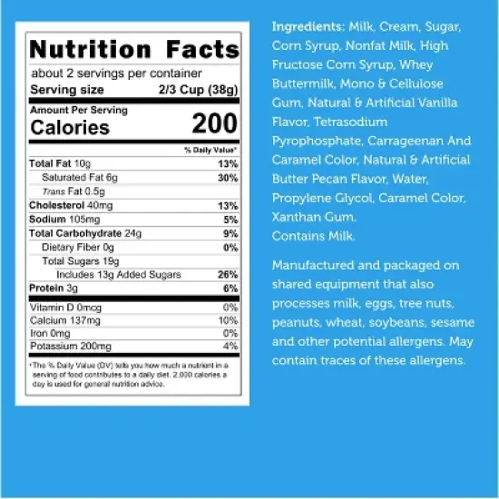 Arctic Farms Freeze Dried Ice Cream That Does Not Melt (Bits) (Butter Pecan) image {2}