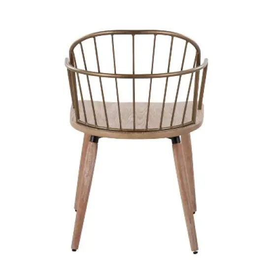 Riley Dining Chair Antique Copper/White Wash - Lumisource image {3}