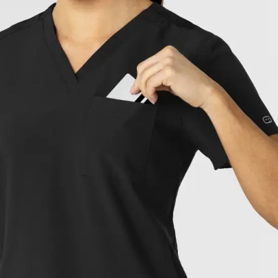 Wink W123 Women's Flex-n-Reach V-Neck Scrub Top image {4}