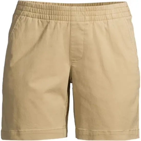 Lands' End Women's Pull On 7" Knockabout Chino Shorts image {3}