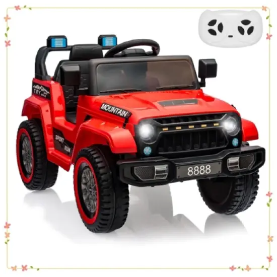 12V Kids Ride On Truck Car, Battery Powered Electric Vehicles with Remote Control image {8}