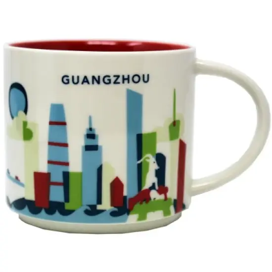 Starbucks You Are Here Series Guangzhou Ceramic Mug, 14 Oz image {2}