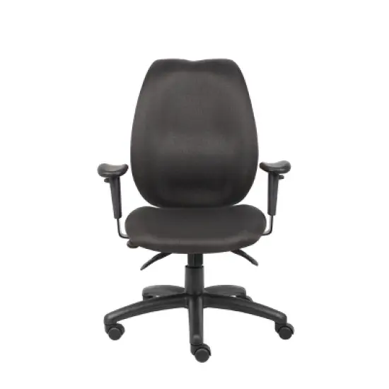 High Back Task Chair with Seat Slider Black - Boss Office Products image {5}