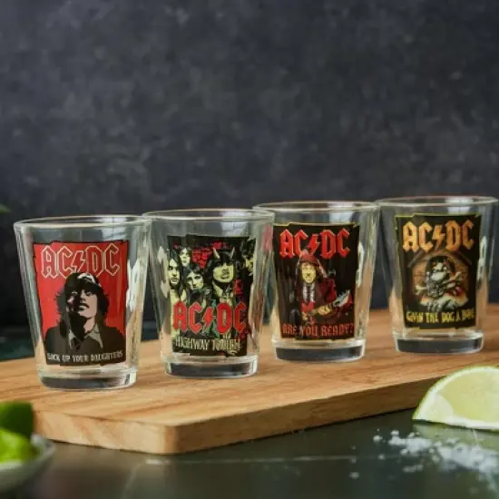 ICUP, Inc. AC/DC Icons 4-Piece 1.5oz Shot Glass Set image {4}