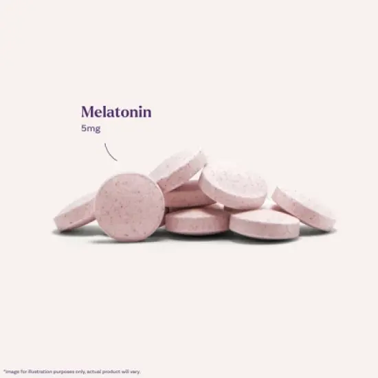Natrol Melatonin 5mg Sleep Aid Fast Dissolve Tablets - Strawberry - 90ct image {2}