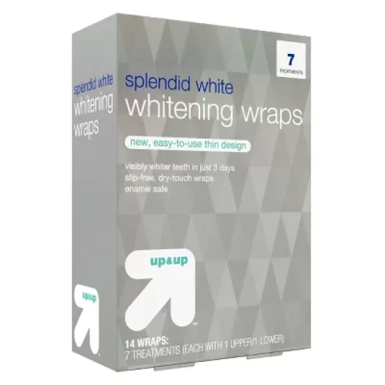 Splendid White Teeth Whitening Wraps 7-Day Treatment - 14ct - up & up&trade; image {2}