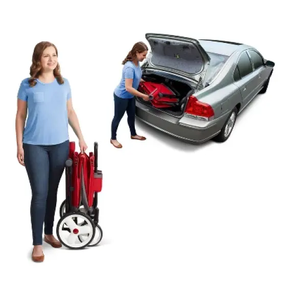 Radio Flyer Convertible Stroller Wagon with Canopy image {6}