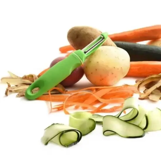 Norpro Grip-EZ Stainless Steel Blade Swivel Fruit & Veggie Peeler image {1}